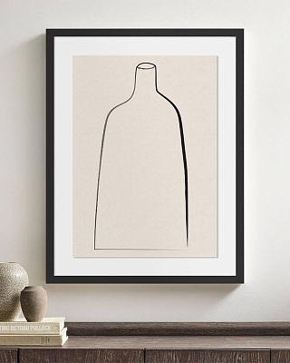 Постер Minimal Vase в чёрной раме 400_400_2846200